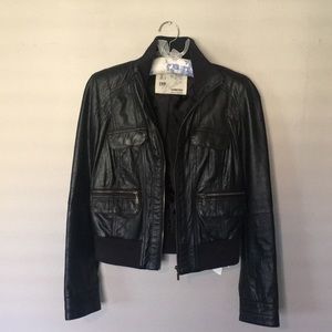 Zara leather jacket